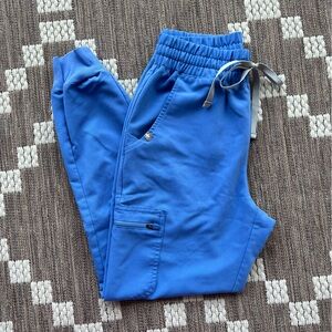 FIGS Ceil Blue Zamora High Waisted Scrub Pants XSP